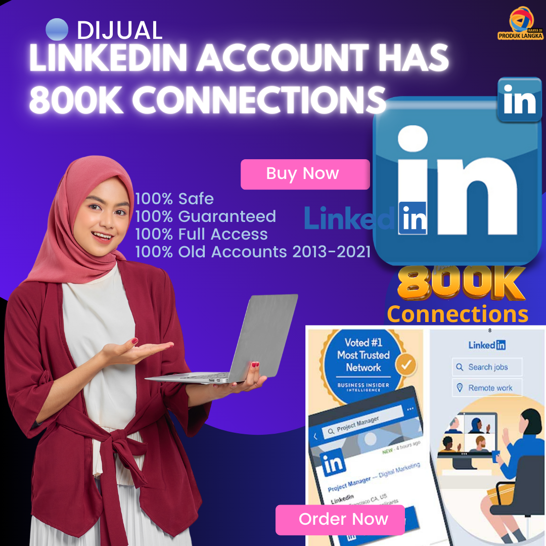 Jual Akun linkedin Mewah Memiliki 800k Followers